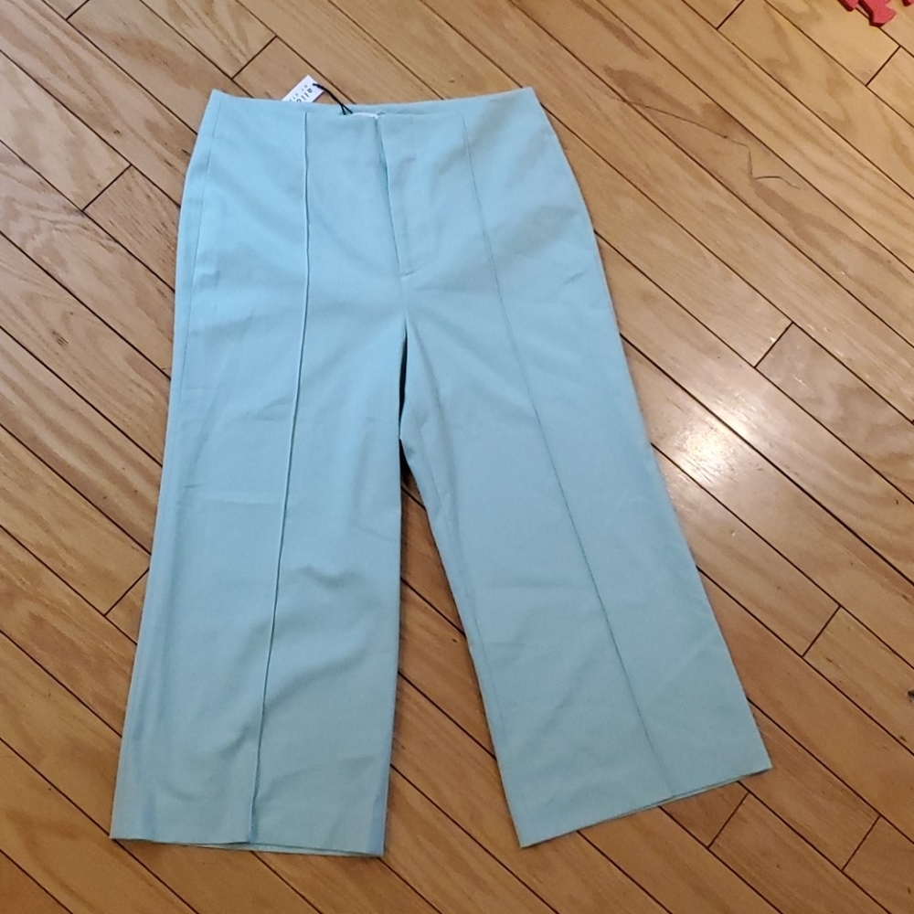 Alice+olivia capri wide leg dress pants sz 8 [776]